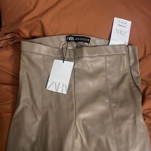 Zara Faux Leather Pants NWT
